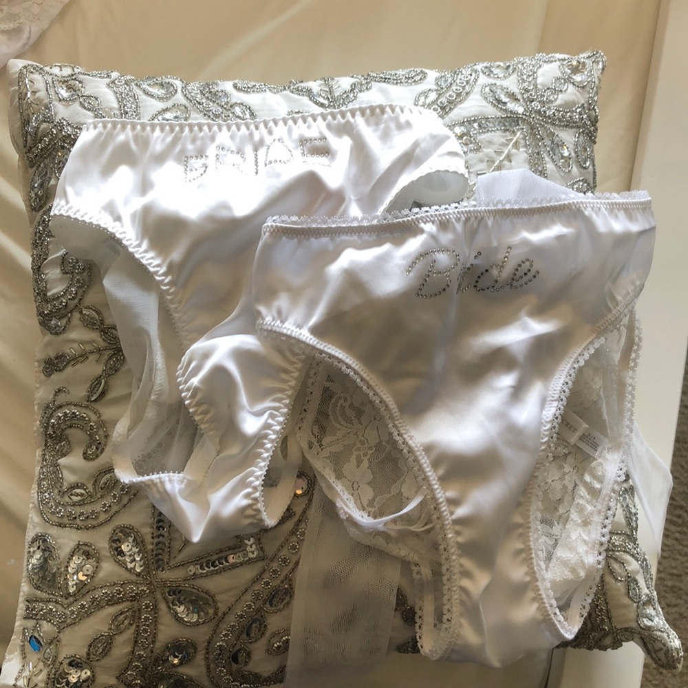 Two pairs of Victoria’s secret bride underwear